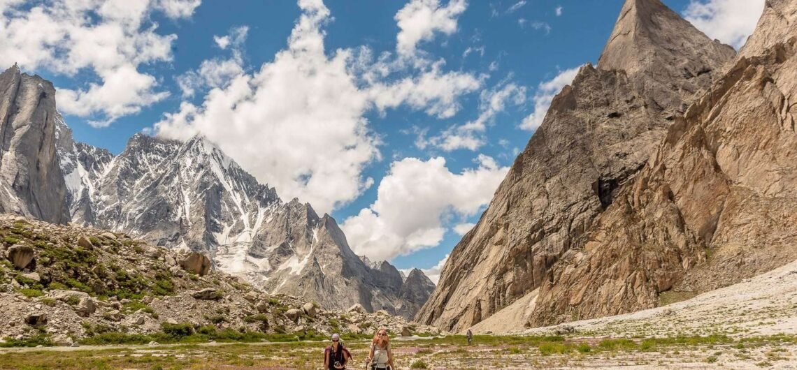 The beautiful Neza Peak during K6 Charakusa Valley Trek