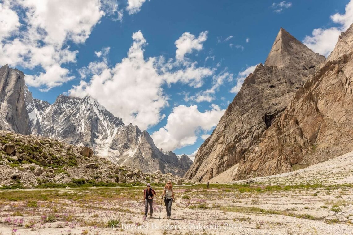 The beautiful Neza Peak during K6 Charakusa Valley Trek