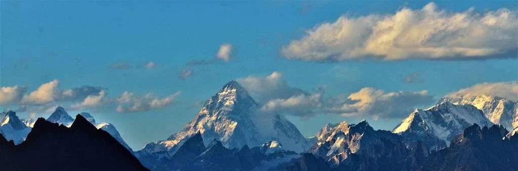 Stunning view of K2 from Machulu La 