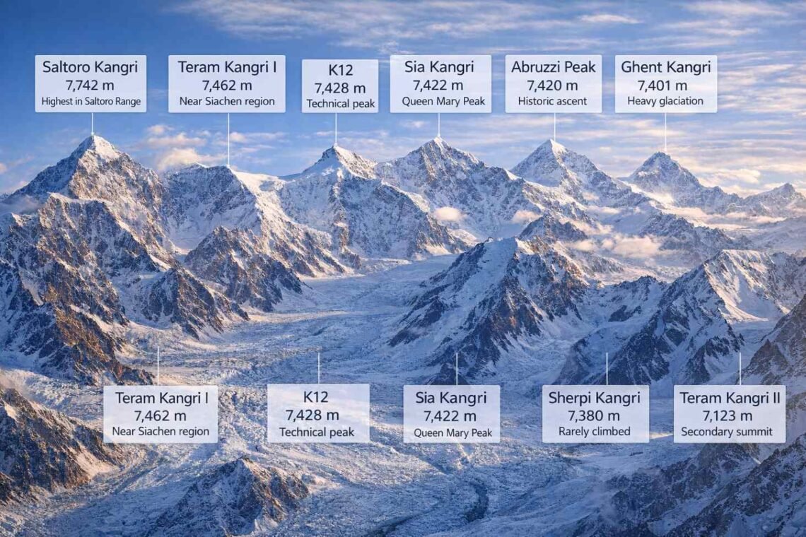Saltoro valley pakistan guide to the mountain range