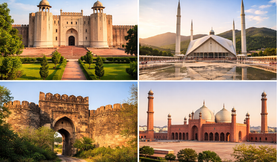 Historical forts and mosques