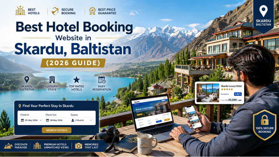 hotel booking website in skardu